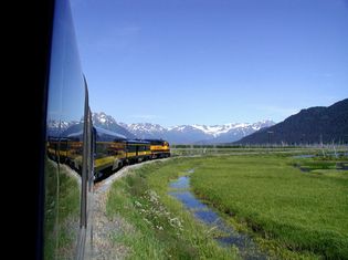 アラスカ鉄道，ポーテージ氷河，アラスカ旅行，キナイフィヨルド国立公園